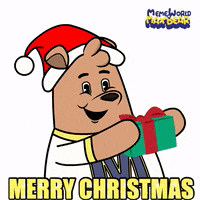 Merry Christmas Love GIF by Meme World of Max Bear