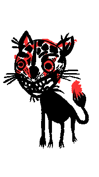 Bad Cat Sticker by Kiesgrube