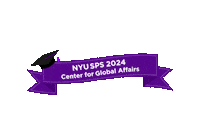 wearenyusps new york graduation violet nyu Sticker