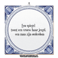 Wijsheid Reflectie Sticker by Tegelspreuken.nl