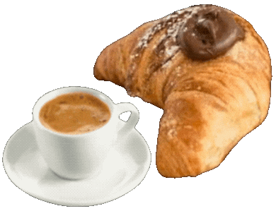 Coffee Croissant Sticker