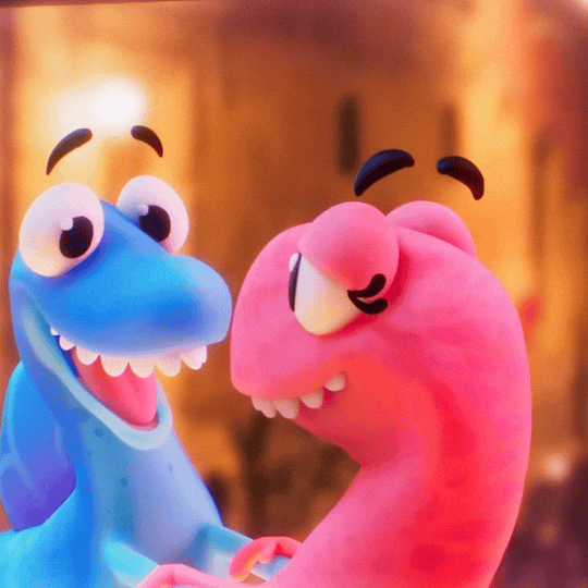 Swooning Romantic Film GIF by Claynosaurz