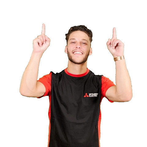 Happy Man Sticker by Alklima/Mitsubishi Electric