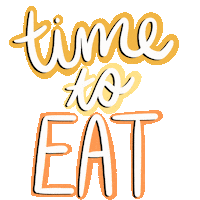Time To Eat Sticker by Mae Flora