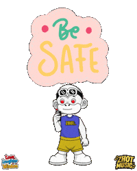 Stay Safe Take Care Sticker by Zhot Music