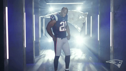 Flexing Duron Harmon GIF by New England Patriots
