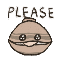 蛤 Please Sticker