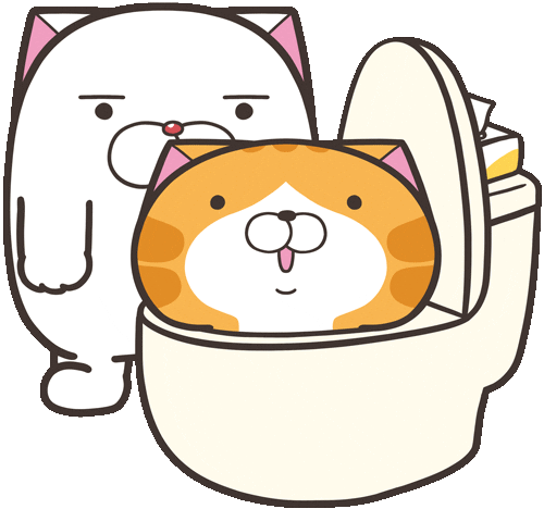 Cat No Sticker by MochiDad