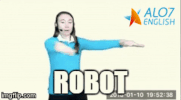 robot total physical response GIF by ALO7.com