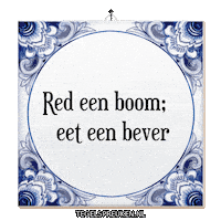 Boom Ecologie Sticker by Tegelspreuken.nl