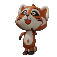 Happy Red Panda Sticker by TheTinies