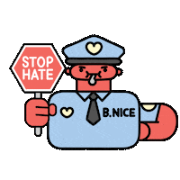 officerbnice love peace stop police Sticker