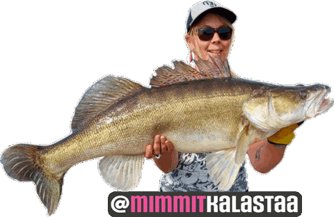 Fishing Fisherman Sticker by Suomen Vapaa-ajankalastajat