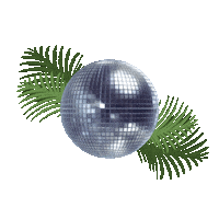 Palm Trees Disco Sticker by Exchange LA