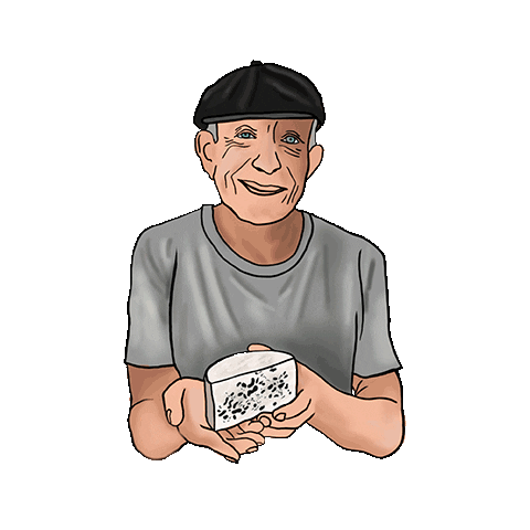 Fromage Roquefort Sticker by Studd Cheese