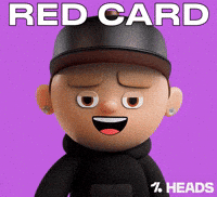 Serious Red Card GIF by OneFootball Heads
