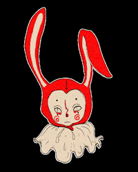 melancolinie love happy party rabbit GIF