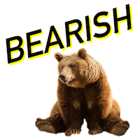 stock market bear Sticker by Mrs. Dow Jones