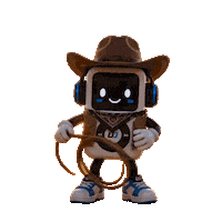 Wild West Mascot Sticker by UJFM
