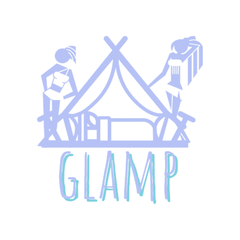 Girls Camping Sticker