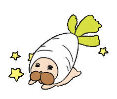 amuimonmon happy space star peace Sticker