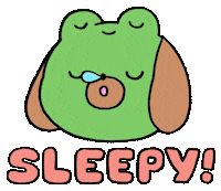 Tired Do Not Disturb Sticker by Timothy Winchester