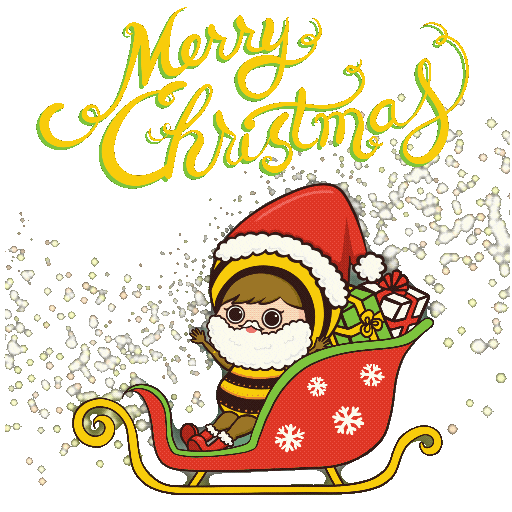 Happy Merry Christmas Sticker