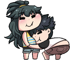 Couple Hug Sticker by Jin