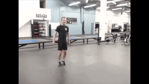 ritchieyip giphygifmaker cardio bodyweight exercises two foot hop GIF