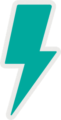 Lightning Blinking Sticker by Nordnet