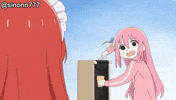 _sinonn_ reaction anime kawaii surprised GIF