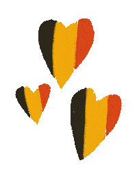 jbc_fashion heart hearts flag belgium Sticker