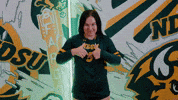 Volleyball Bison GIF by NDSU Athletics