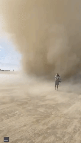 Burning Man Attendee Who Ran Through Massive Dust Devil Says It Was 'Not Fun'