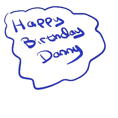 Birthday Danny Sticker by XOmisse