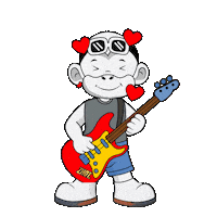 Rock Guitar Sticker by Zhot Music