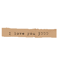 I Love You Tape Sticker