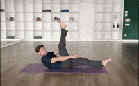 Happy Back Stretching GIF by YOGABODY