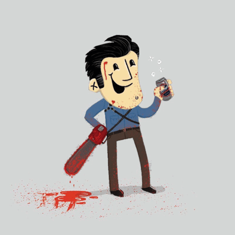Drink It Up Bruce Campbell GIF by Leroy Patterson