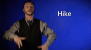 sign language hike GIF by Sign with Robert