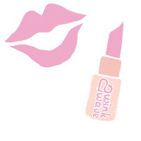 winkandwave pink beauty makeup lips Sticker