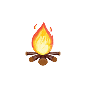 Art Fire Sticker by LauOne