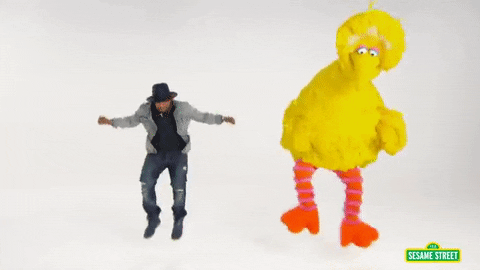 big bird dancing GIF by Sesame Street