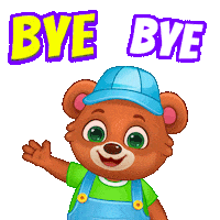 Bye Bye Goodbye Sticker by Lucas and Friends by RV AppStudios
