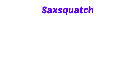 Bigfoot Saxophone Sticker by saxsquatch