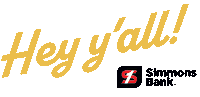 Hey Sticker by Simmons Bank