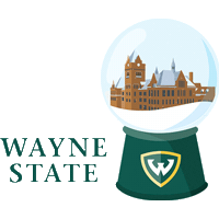 Wayne State Snowing Sticker by Wayne State University