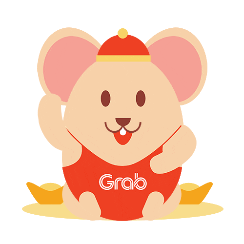 Chinese New Year Mouse Sticker by GrabFoodMY