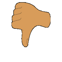 Thumbs Down Sticker by Skyro