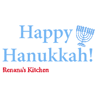 Jewish Happy Hanukkah Sticker by Renana's Kitchen